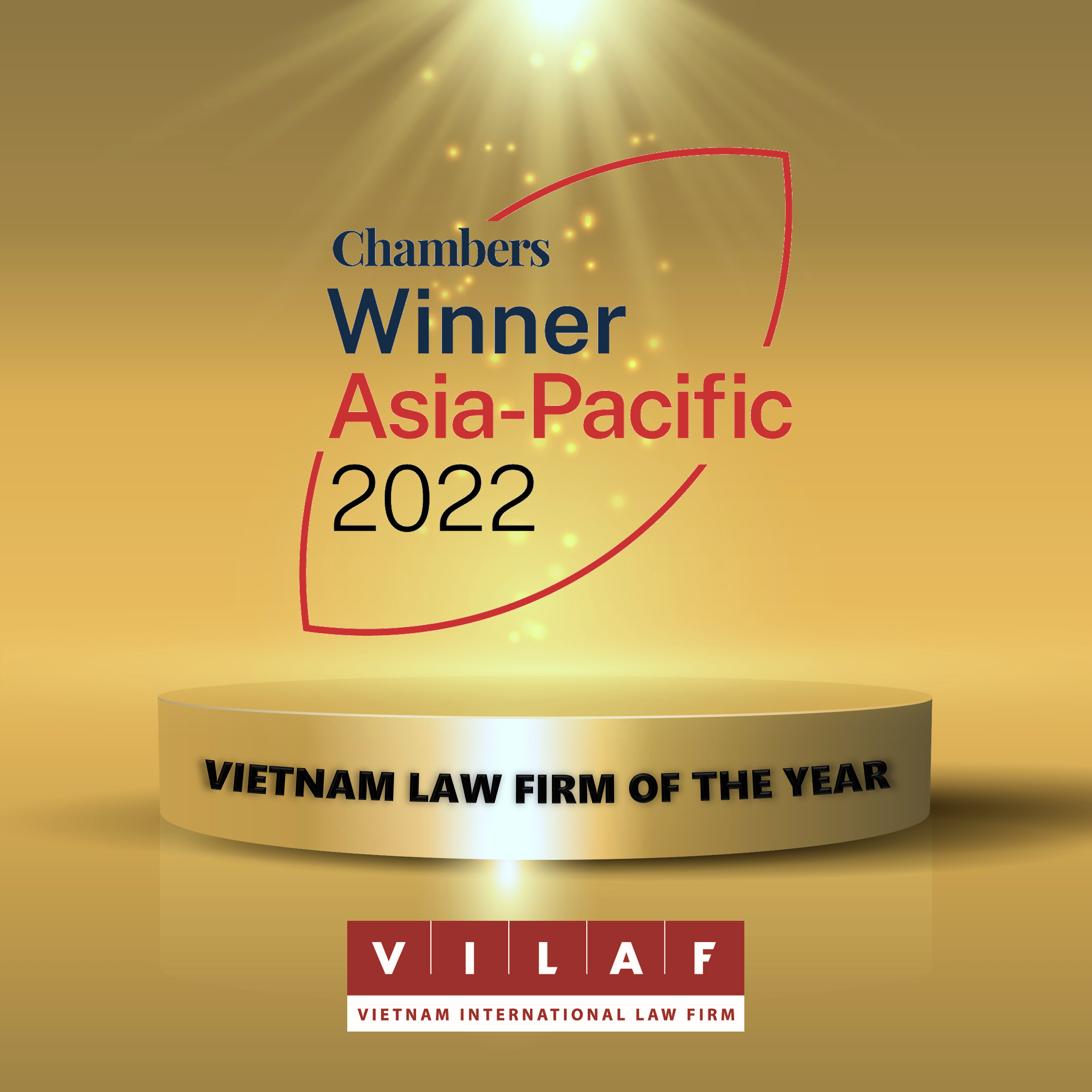 VILAF won Chambers Asia Pacific Vietnam Law Firm of the Year Award 2022 VILAF Vietnam